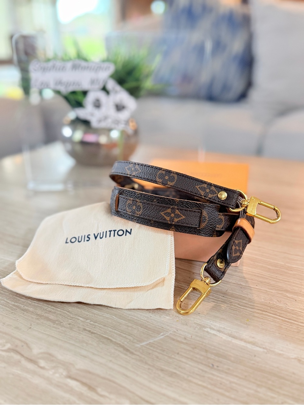 Louis Vuitton Monogram 16mm Canvas Shoulder Strap